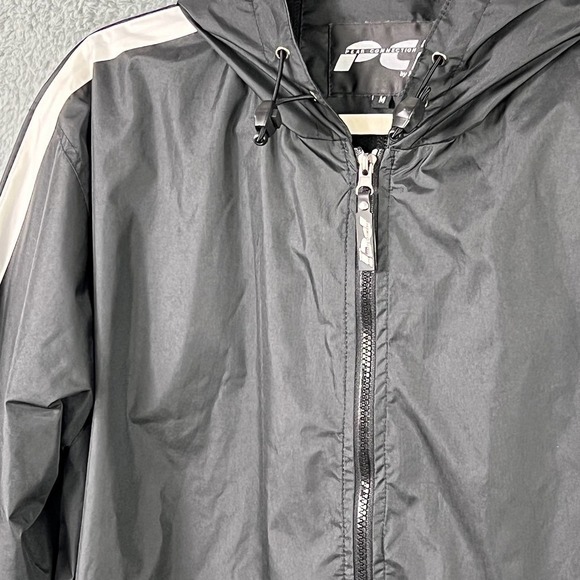 PCI by KENPO Windbreaker Hooded Full Zip in Black Size  Men's Medium - Picture 3 of 10